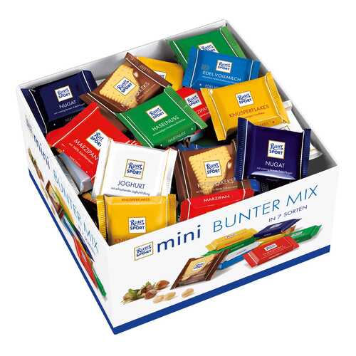 Набор мини-шоколада Ritter Sport bunter mix 1400 г в ЕКА
