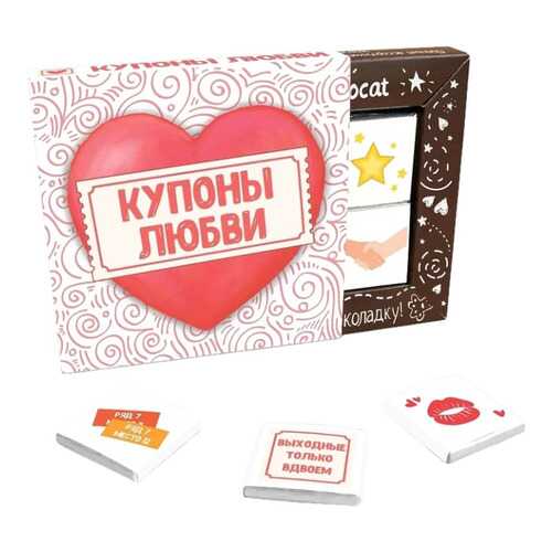 Набор молочного шоколада Chococat купоны любви 60 г в ЕКА