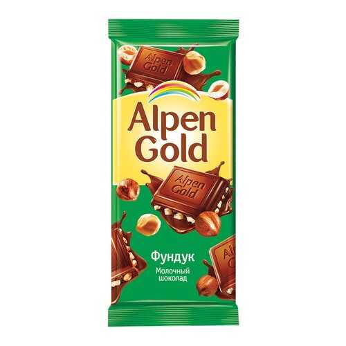 Шоколад ALPEN GOLD молочный с фундуком 90г*5 шт в ЕКА