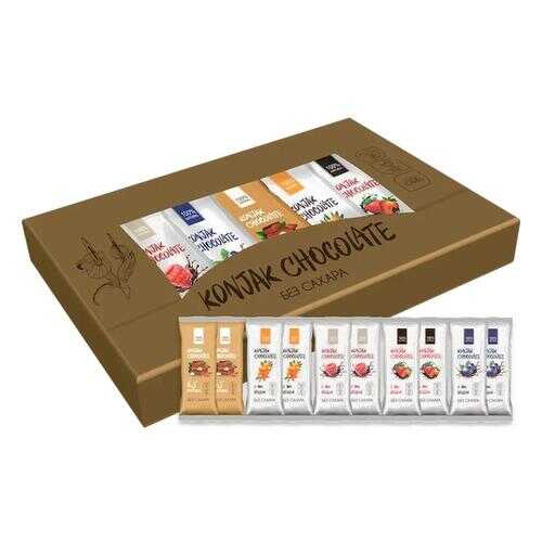Шоколад без сахара KONJAK CHOCOLATE НАБОР, кор. 10 шт. в ЕКА