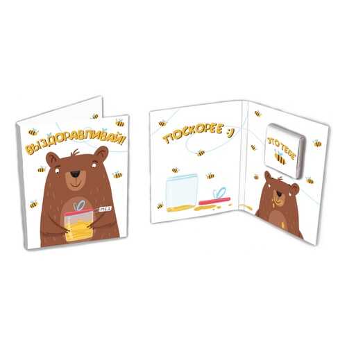 Шоколад Chokocat Выздоравливай, молочный, мини-открытка, 5 гр в ЕКА