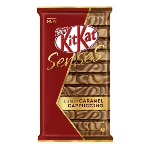 Шоколад Kit-Kat senses со вкусом капучино и карамели с хрустящей вафлей 112 г в ЕКА