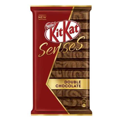 Шоколад молочный и темный Kit-Kat senses double chocolate с хрустящей вафлей 112 г в ЕКА