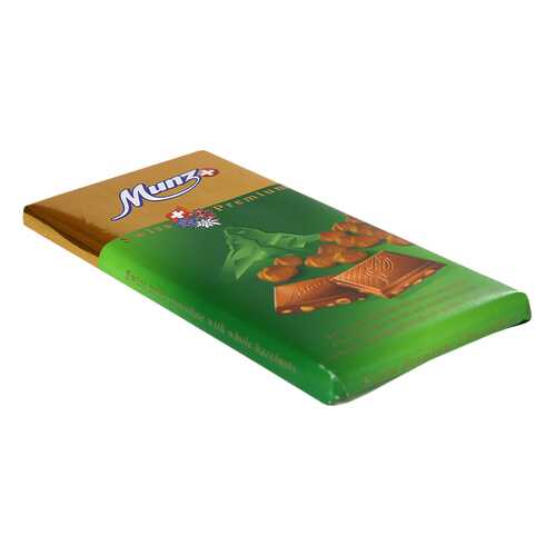 Шоколад Munz молочный с обжаренным фундуком 30% 100 г в ЕКА
