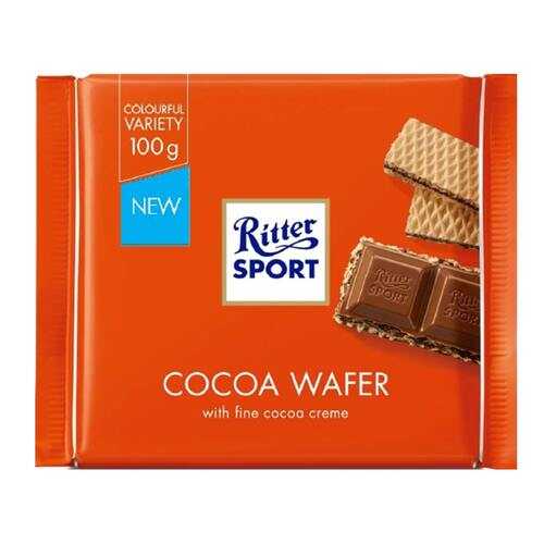 Шоколад Ritter Sport Молочный с начинкой какао и вафли 100г в ЕКА