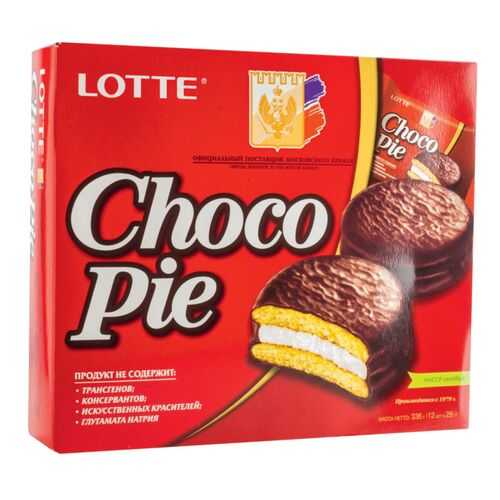 Пирожное choco pie Lotte 336 г в ЕКА