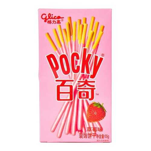 Палочки Glico Pocky со вкусом клубники 55 г в ЕКА