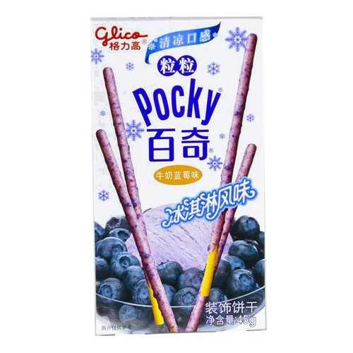 Палочки Glico Pocky со вкусом мороженного и голубики 47 г в ЕКА