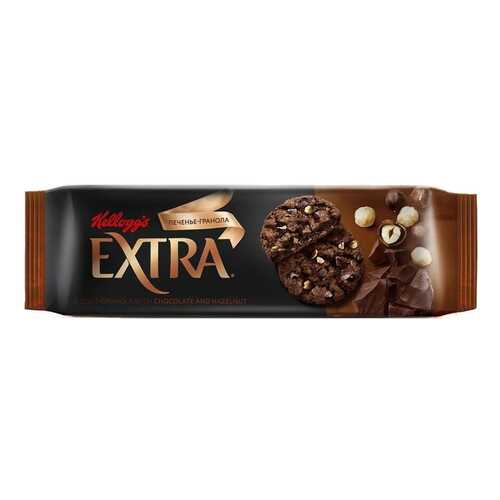 Печенье Kelloggs Extra гранола с шоколадом и фундуком 150 г в ЕКА