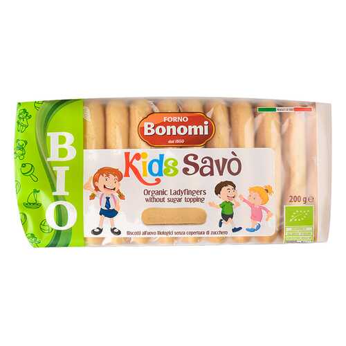 Печенье Savoiardi Kinder сахарное bio 200 г в ЕКА