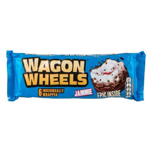 Печенье Wagon wheels с суфле и джемом 228 г в ЕКА