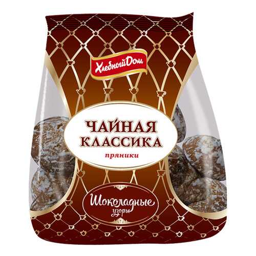 Пряники Хлебный Дом Чайная классика Шоколадные узоры 500г в ЕКА