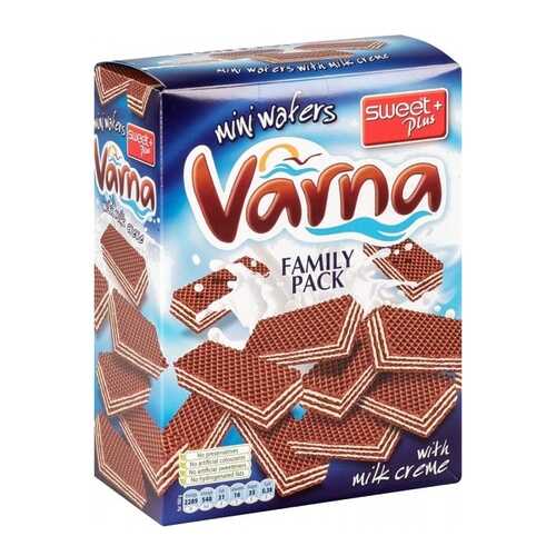 Вафли Varna mini с молочным кремом 200 г в ЕКА