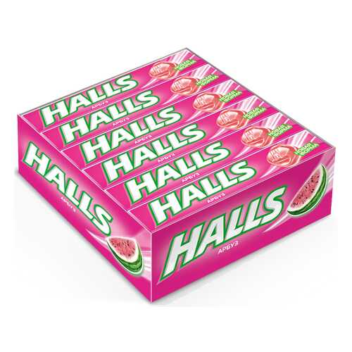 Карамель Halls арбуз 12 шт в ЕКА
