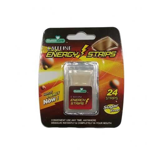 Полоски освежающие дыхание Energy Caffeine 24 пастилки в ЕКА
