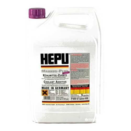 Антифриз HEPU Coolant концентрат фиолетовый 5 л P999-G12PLUS-005 в ЕКА