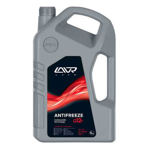 Охлаждающая жидкость ANTIFREEZE LAVR -45°C (G12+), 5 кг в ЕКА