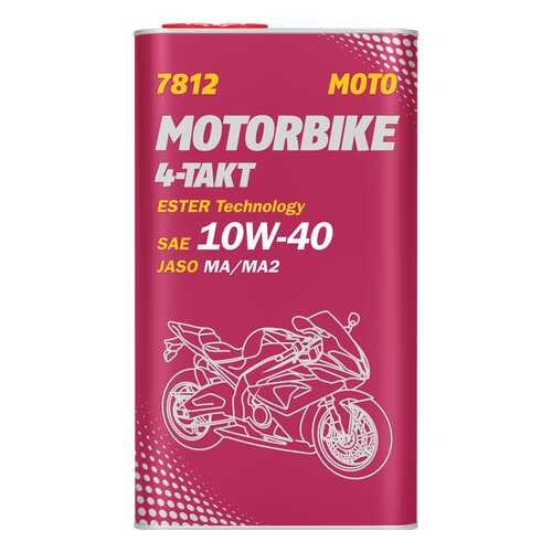 7812 MANNOL 4-Takt Motorbike 10W-40 20 л. Синт. моторное масло в ЕКА