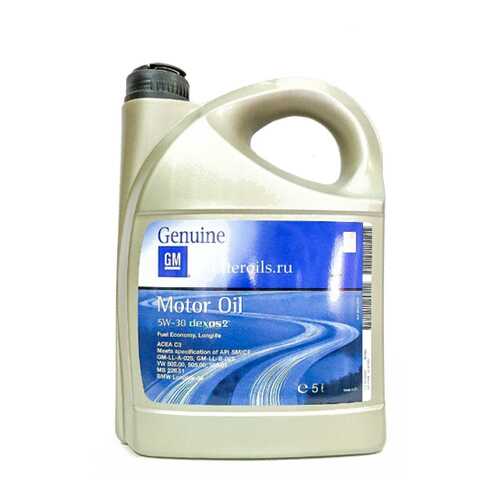 Масло моторное GM Dexos 2 5W30 синтетическое 4 л 93165556 в ЕКА