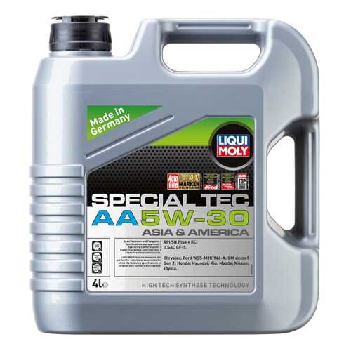 Масло Моторное Liqui Moly Special Tec Aa 5w-30, 4l Liqui moly арт. 7616 в ЕКА