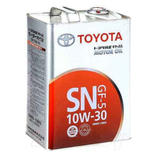 Масло Моторное Минеральное Toyota Sn 10w-30 4л 08880-10805 TOYOTA арт. 888010805 в ЕКА