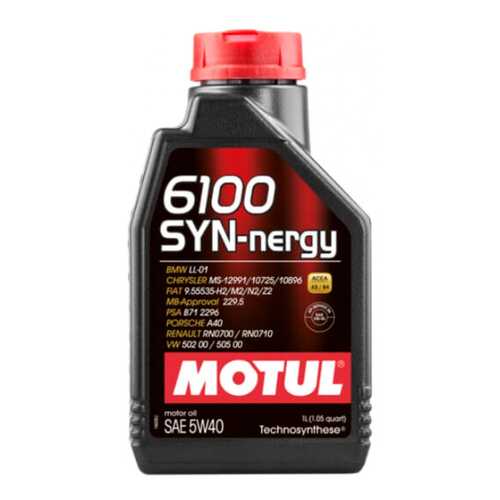Масло моторное Motul 6100 Syn-Nergy 5W40 1 л 107975 в ЕКА