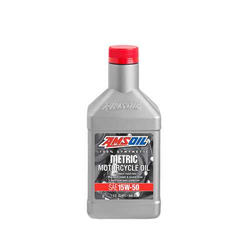 Мотоциклетное масло AMSOIL Synthetic Metric Motorcycle Oil SAE 15W-50 (0,946л) в ЕКА