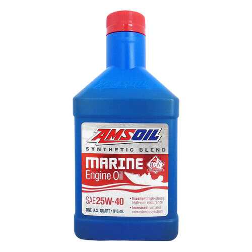Моторное масло Amsoil Blend Marine 4-Stroke 25W-40 0,946л в ЕКА
