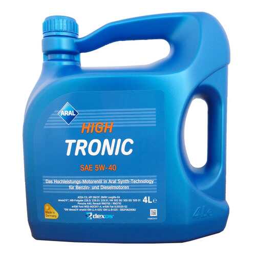 Моторное масло Aral HighTronic 5W-40 4л в ЕКА