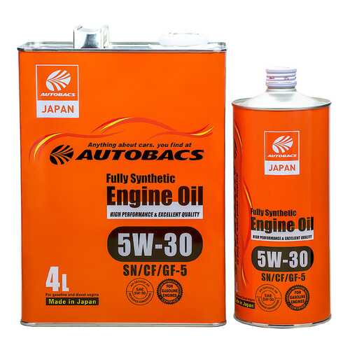 Моторное масло AUTOBACS FS 5W30 SN/CF/GF-5 (комплект) в ЕКА