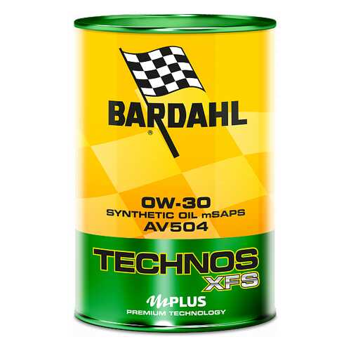 Моторное масло BARDAHL 0W30 C3/VW 504-507 C60 TECHNOS XFS AV504 1л ACEA в ЕКА