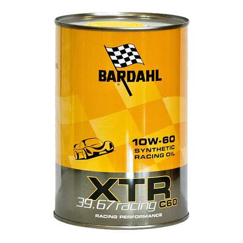 Моторное масло Bardahl XTR C60 Racing 10W-60 1л в ЕКА