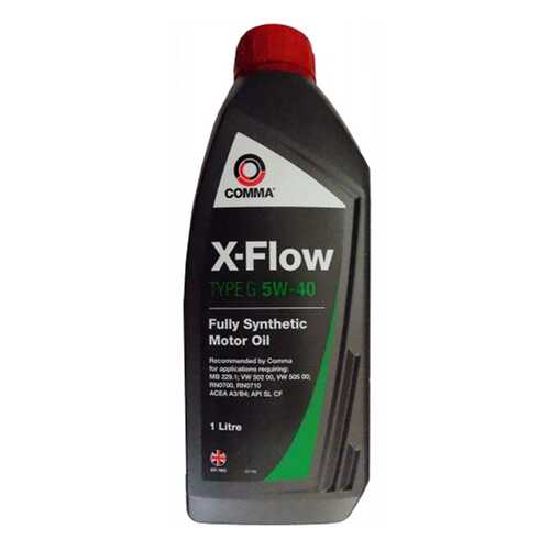 Моторное масло Comma x-Flow type g 5W-40 1л в ЕКА