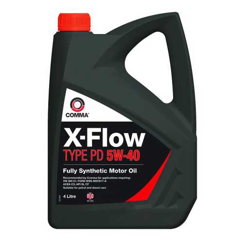 Моторное масло Comma x-Flow type pd 5W-40 4л в ЕКА