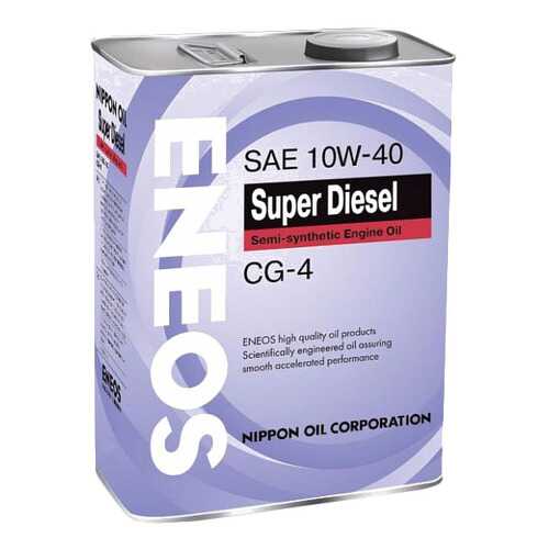 Моторное масло Eneos Super Diesel Semi-Synthetic 10W-40 4л в ЕКА