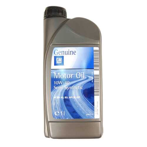 Моторное масло General Motors Semi Synthetic 10W-40 1л в ЕКА