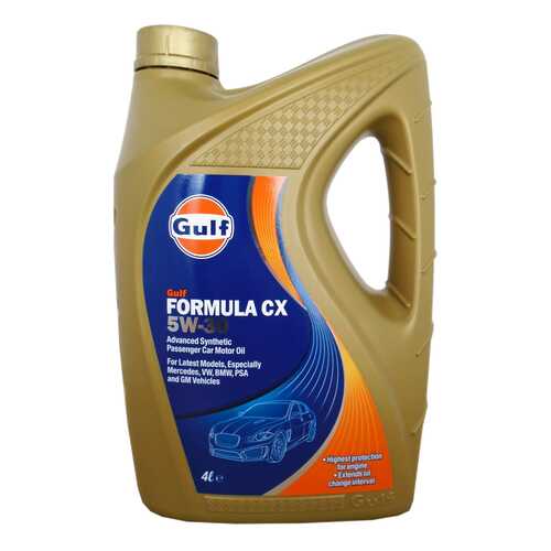 Моторное масло Gulf Formula CX 5W-30 4л в ЕКА