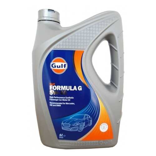 Моторное масло GULF Formula G SAE 5W-40 (5л) GULF арт. 5056004113036 в ЕКА