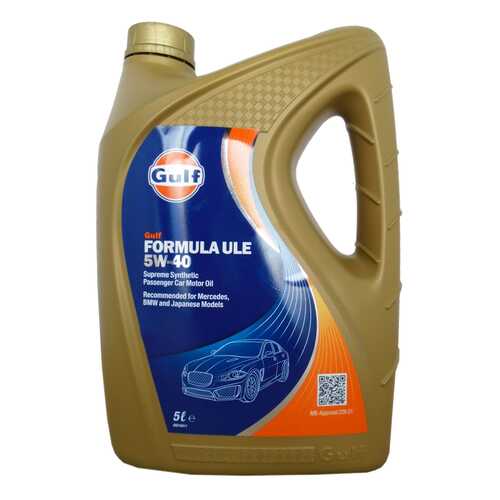Моторное масло Gulf Formula ULE 5W-40 5л в ЕКА