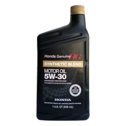 Моторное масло Honda Synthetic Blend 5W-30 0,946л в ЕКА