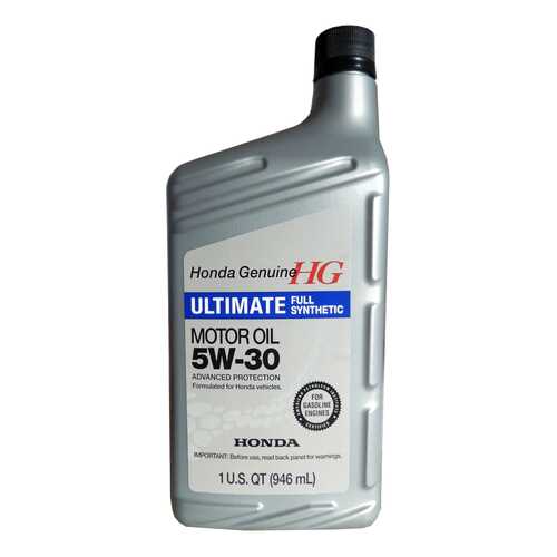 Моторное масло Honda Ultimate Full Synthetic 5W-30 0,946л в ЕКА