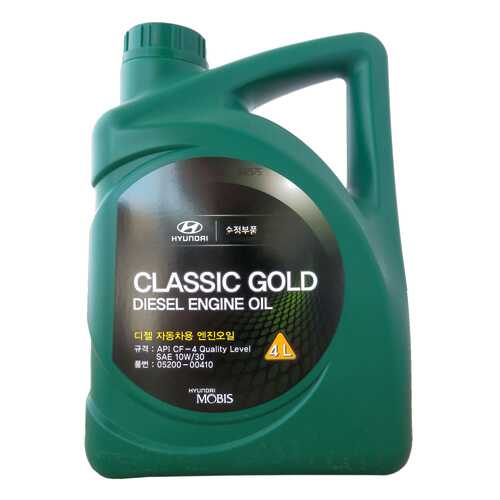 Моторное масло Hyundai Classic Gold Diesel Engine Oil 10W-30 4л в ЕКА