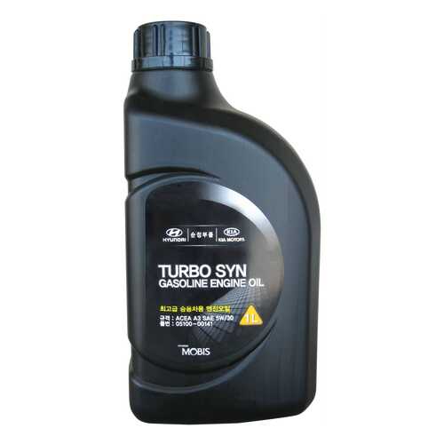 Моторное масло Hyundai Turbo SYN Gasoline Engine Oil SAE 5W-30 1л в ЕКА