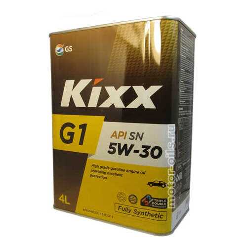 Моторное масло Kixx G1 Dexos1 5W-30 4л в ЕКА
