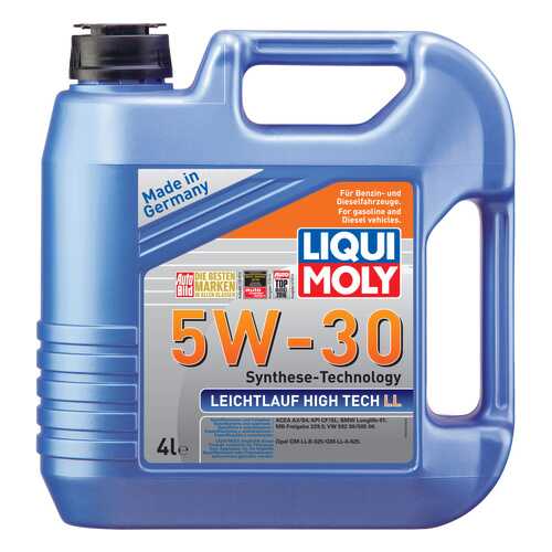 Моторное масло Liqui moly Leichtlauf High Tech LL 5W-30 4л в ЕКА
