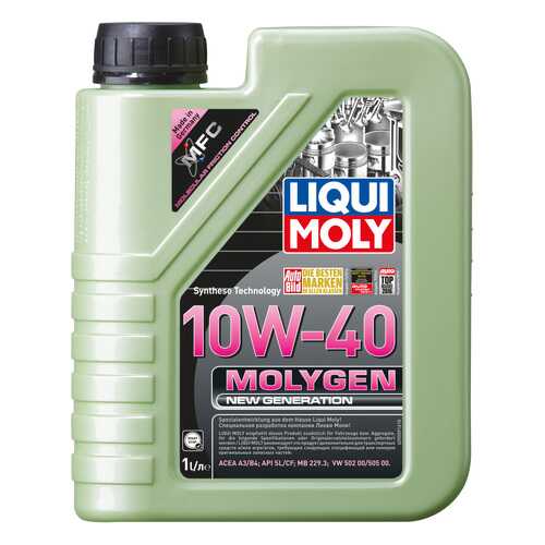 Моторное масло Liqui moly Molygen New Generation 10W-40 1л в ЕКА