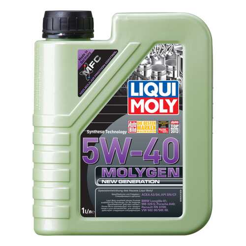 Моторное масло Liqui moly Molygen New Generation 5W-40 1л в ЕКА