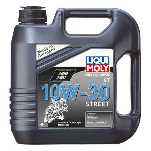 Моторное масло Liqui moly Motorbike 4T Street 10w-30 4л в ЕКА