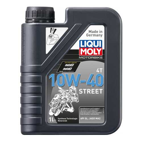 Моторное масло Liqui moly Motorbike 4T Street 10W-40 1л в ЕКА