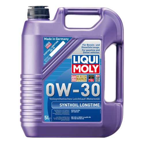 Моторное масло Liqui moly Synthoil Longtime 0W-30 5л в ЕКА